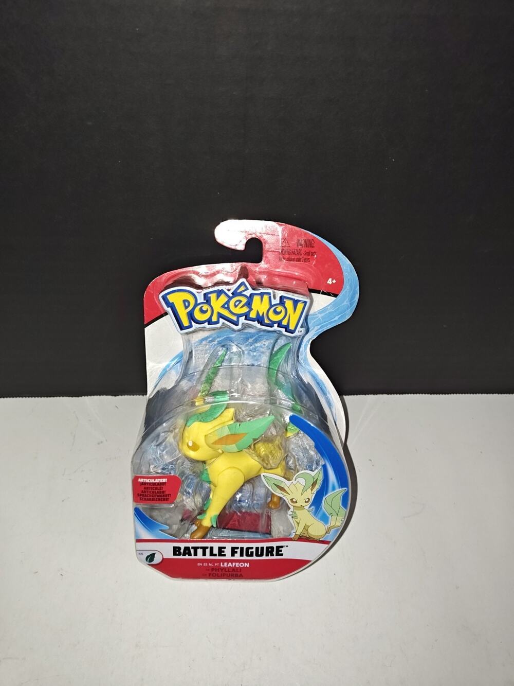 Jazwares Pokemon Articulated Leafeon Battle Figure Collectible Anime Toy New